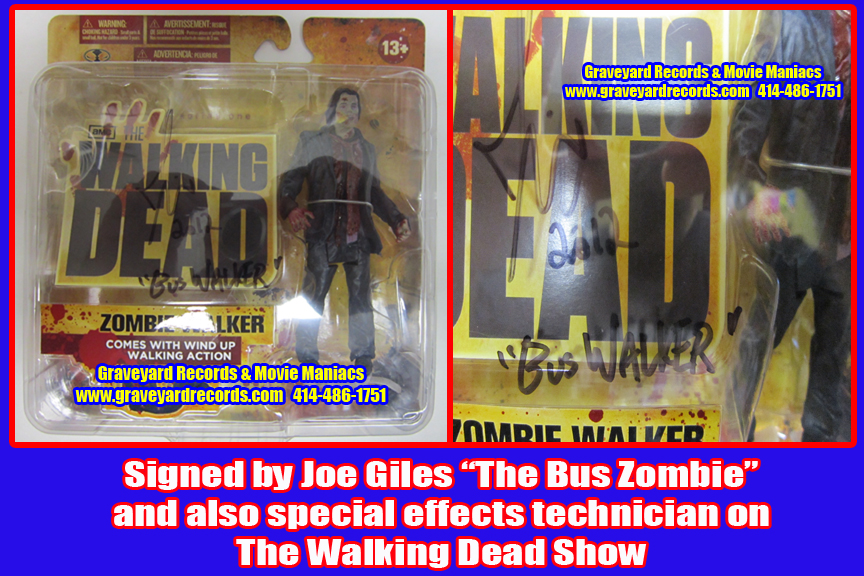 8" Autographed The Walking Dead TV Series 1 Zombie Walker Joe Gi